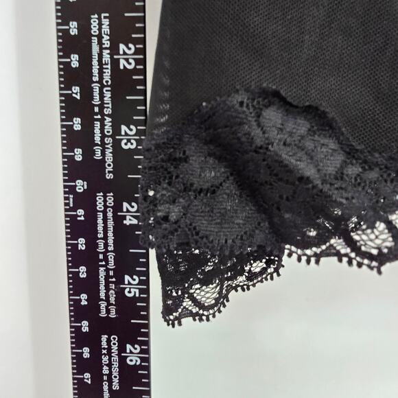 Lace Open Front Sheer Spaghetti Strap Sexy Camisole Night Gown Lingerie Large - Picture 7 of 8